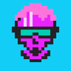 Cyber CryptoSkull #458