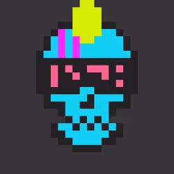 Cyber CryptoSkull #457