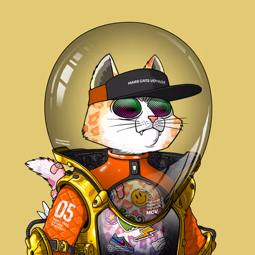 Mars Cat in Spacesuit #1223