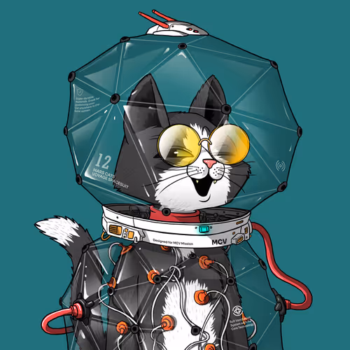 Mars Cat in Spacesuit #517