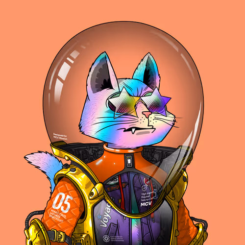 Mars Cat in Spacesuit #1054