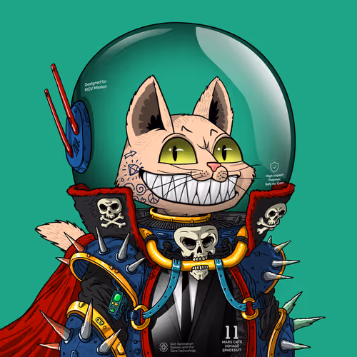 Mars Cat in Spacesuit #28