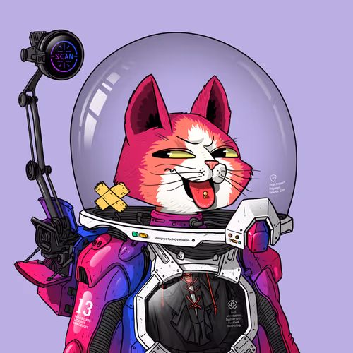 Mars Cat in Spacesuit #772