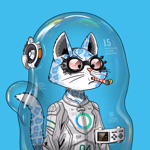Mars Cat in Spacesuit #293