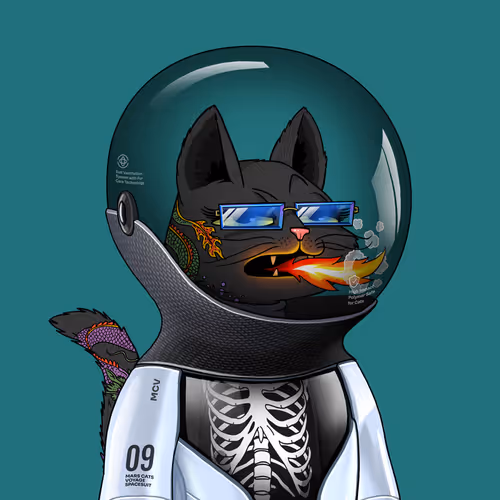 Mars Cat in Spacesuit #279