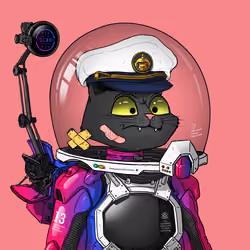 Mars Cat in Spacesuit #1061
