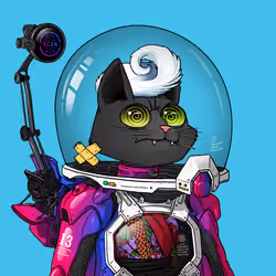 Mars Cat in Spacesuit #1977