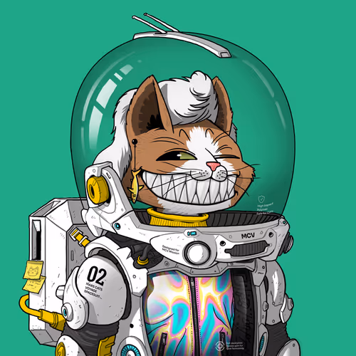 Mars Cat in Spacesuit #1751