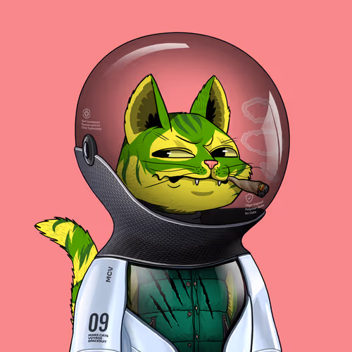 Mars Cat in Spacesuit #723
