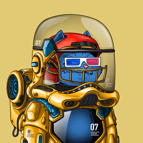 Mars Cat in Spacesuit #1540