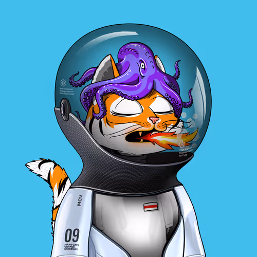 Mars Cat in Spacesuit #734