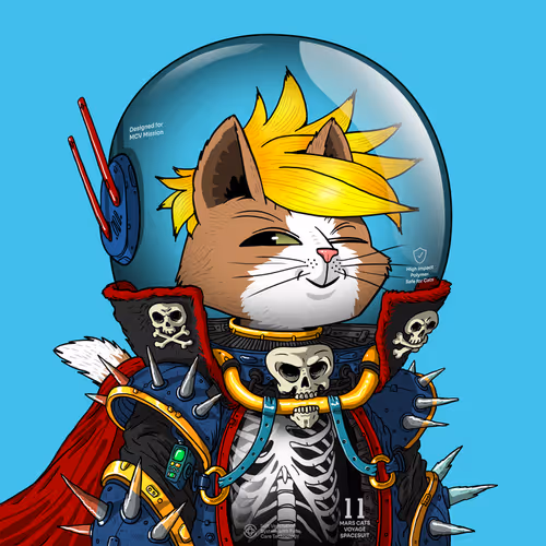 Mars Cat in Spacesuit #213