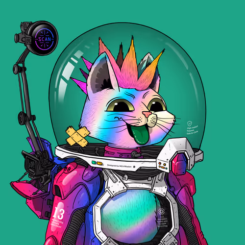 Mars Cat in Spacesuit #513
