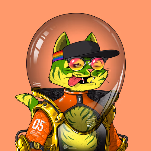 Mars Cat in Spacesuit #1734
