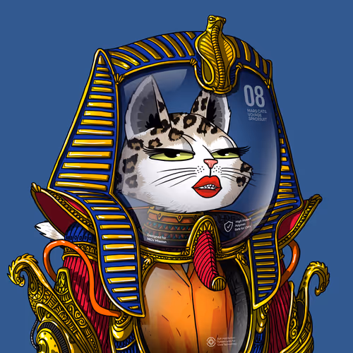 Mars Cat in Spacesuit #131