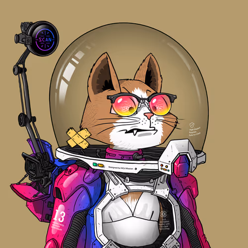 Mars Cat in Spacesuit #770