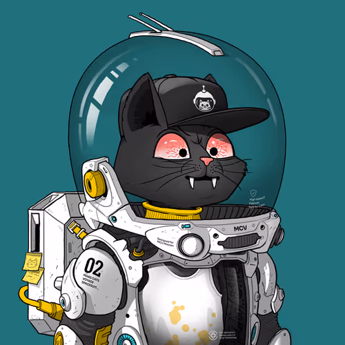 Mars Cat in Spacesuit #758
