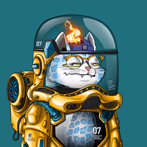 Mars Cat in Spacesuit #1684