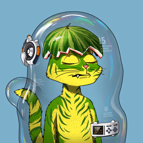 Mars Cat in Spacesuit #1183