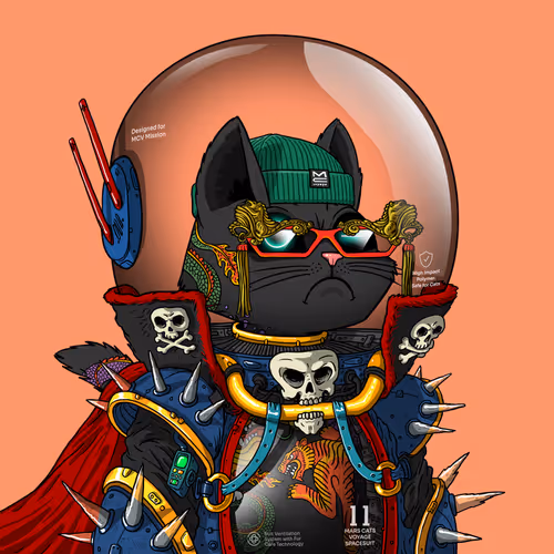 Mars Cat in Spacesuit #345