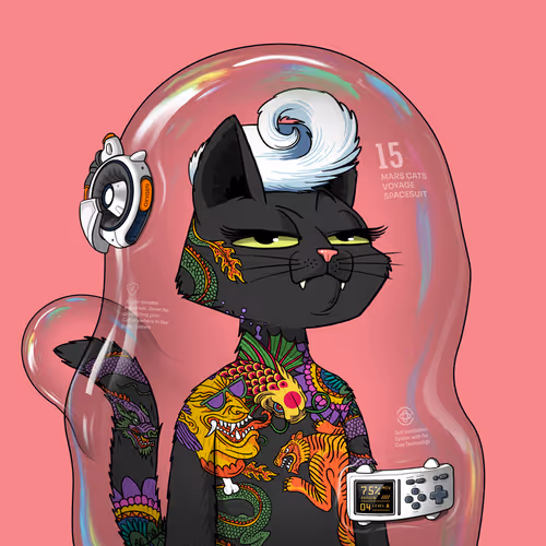Mars Cat in Spacesuit #464