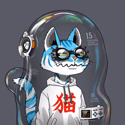Mars Cat in Spacesuit #1738