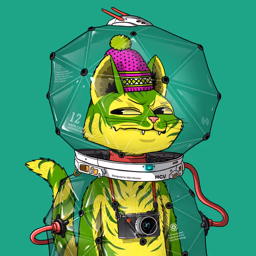 Mars Cat in Spacesuit #812