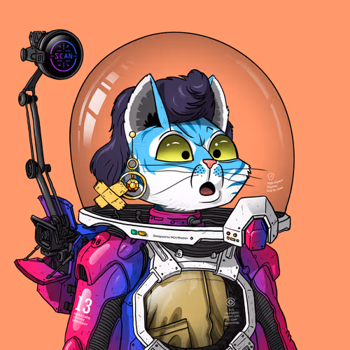 Mars Cat in Spacesuit #1758