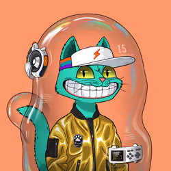 Mars Cat in Spacesuit #397