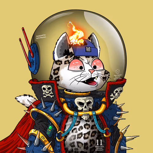 Mars Cat in Spacesuit #1179