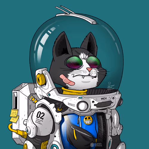 Mars Cat in Spacesuit #1913