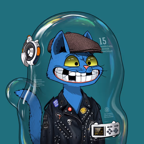 Mars Cat in Spacesuit #1190