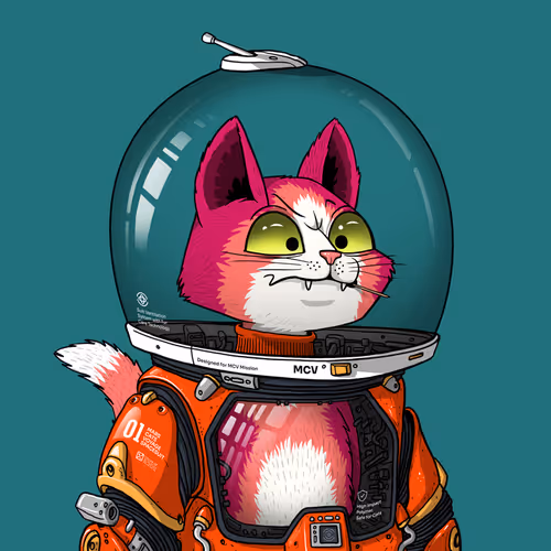Mars Cat in Spacesuit #1093