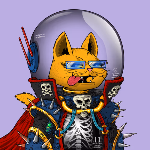 Mars Cat in Spacesuit #18