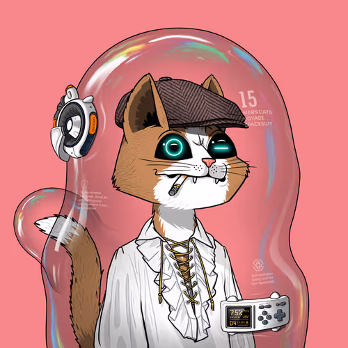 Mars Cat in Spacesuit #1715