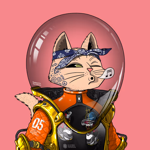Mars Cat in Spacesuit #749
