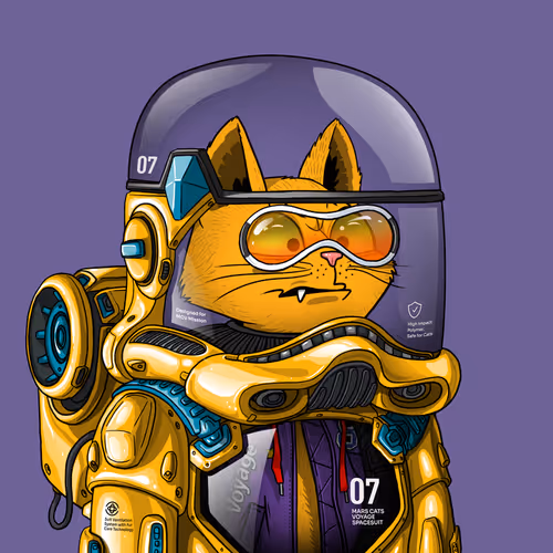 Mars Cat in Spacesuit #73