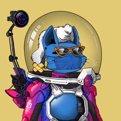 Mars Cat in Spacesuit #1236