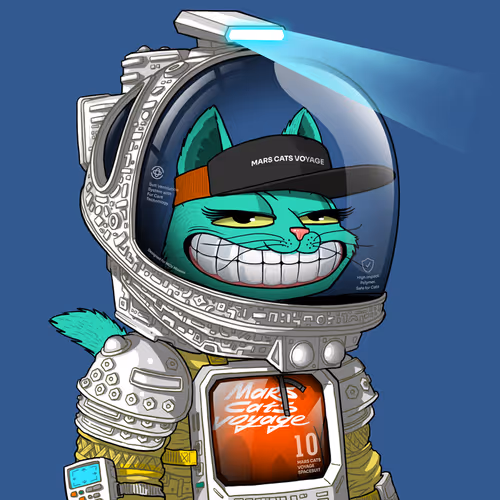Mars Cat in Spacesuit #1665