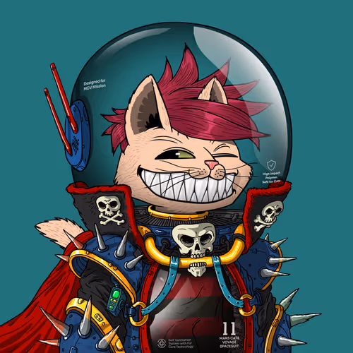 Mars Cat in Spacesuit #585