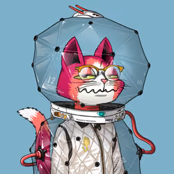 Mars Cat in Spacesuit #1439