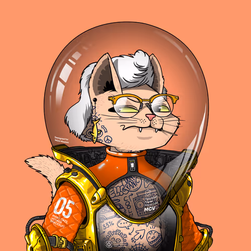 Mars Cat in Spacesuit #636