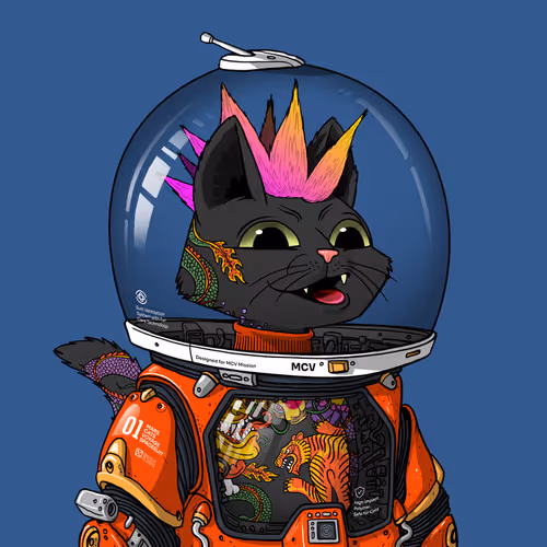 Mars Cat in Spacesuit #1381