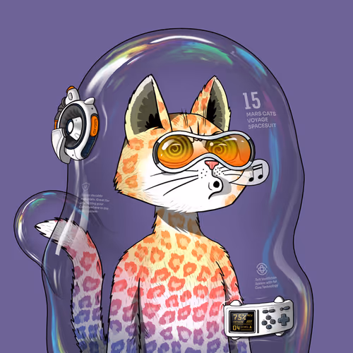 Mars Cat in Spacesuit #1578