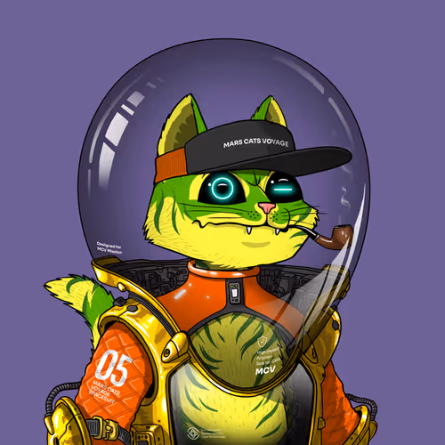 Mars Cat in Spacesuit #1351