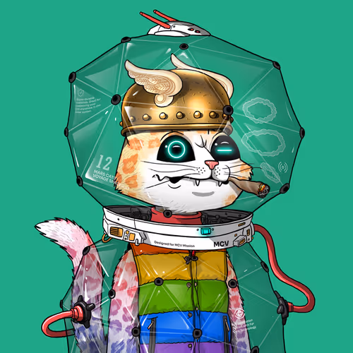 Mars Cat in Spacesuit #626