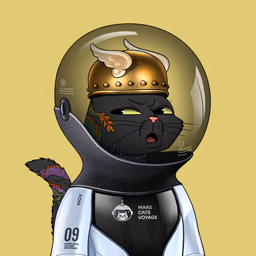 Mars Cat in Spacesuit #918