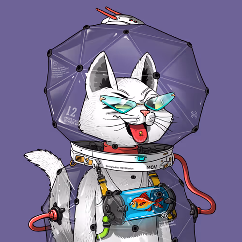 Mars Cat in Spacesuit #473