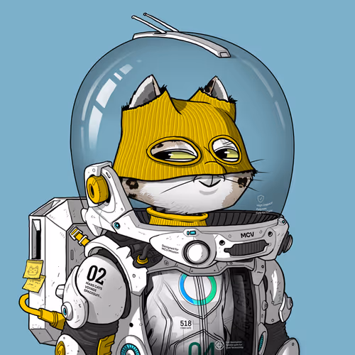 Mars Cat in Spacesuit #1666