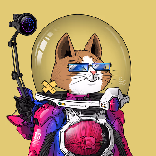 Mars Cat in Spacesuit #988
